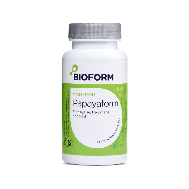 Papayaform, 60 kapsler
