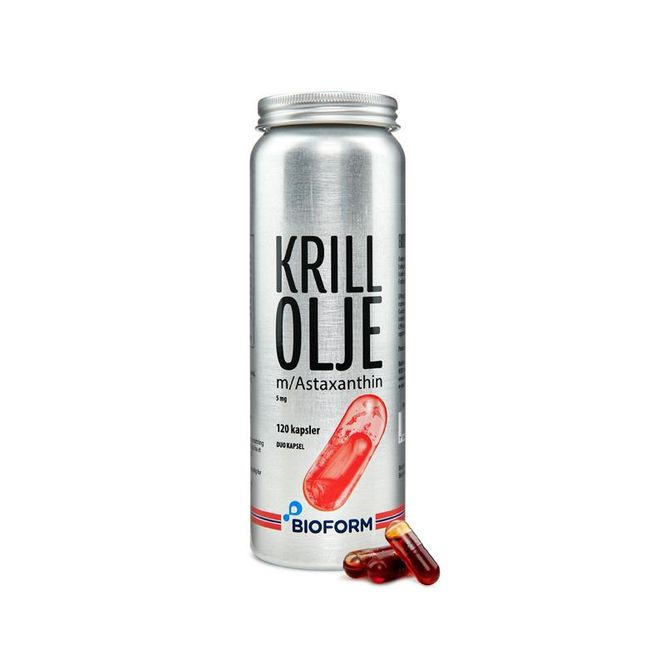 Hovedbilde Krill Olje m/Astaxanthin, 120 kapsler
