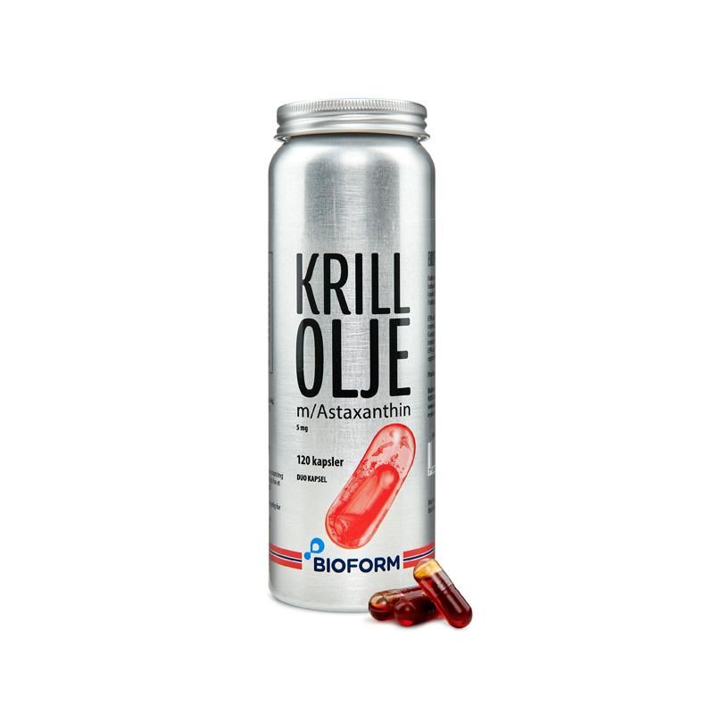 Krill Olje m/Astaxanthin, 120 kapsler